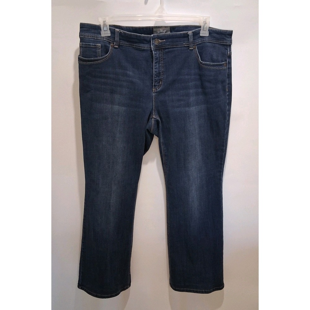 Chico's So Skinny Jeans 3 Short Womens 16P Dark Wash Blue Stretch Denim 1G307478